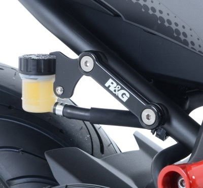 Placchette copri fori poggiapiedi posteriori (paio) c/supporto serbatoio, Yamaha MT - 07, silver - ENDURRAD