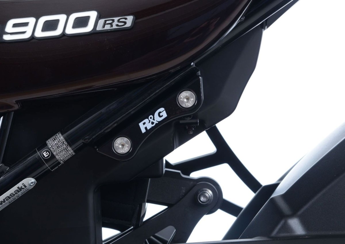 Placchette Copri Fori Poggiapiedi Posteriori Sx Kawasaki Z900 Z900RS 55136 Rg BLP0065SI Lhs - ENDURRAD