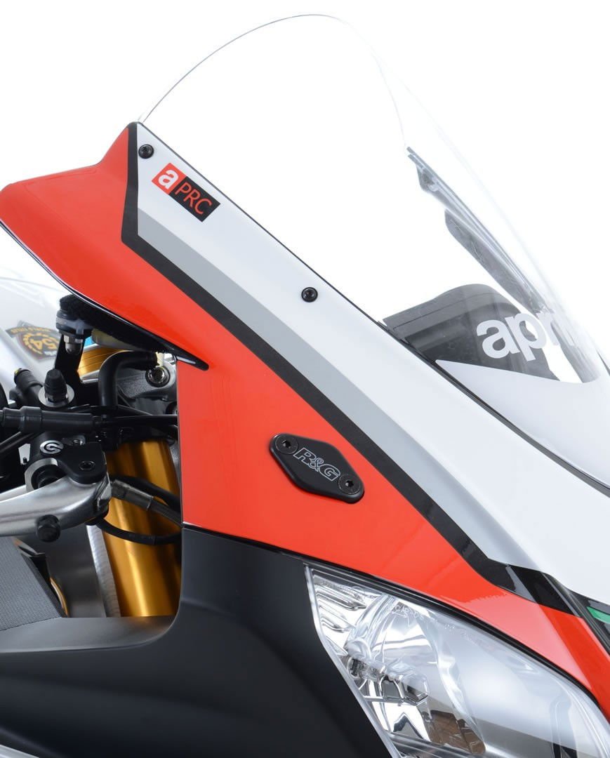 Placchette Coprifori Specchietti Aprilia RS4 125 RSV4RR 15 RSV4RF 7291 Rg MBP0006BK - ENDURRAD