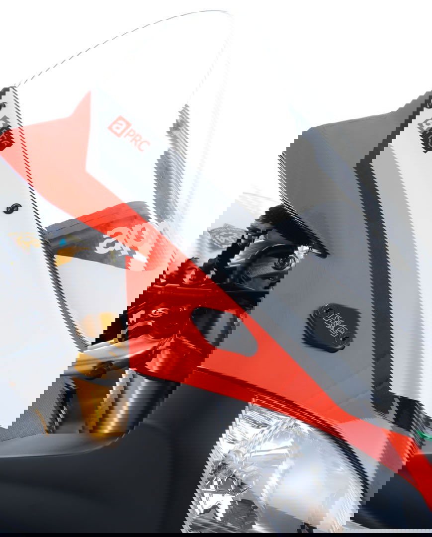 Placchette Coprifori Specchietti Aprilia RS4 125 RSV4RR 15 RSV4RF 7291 Rg MBP0006BK - Endurrad