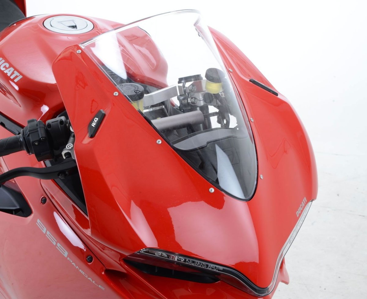 Placchette Coprifori Specchietti Ducati 959 1299 Panigale 12297 Rg MBP0022BK - ENDURRAD