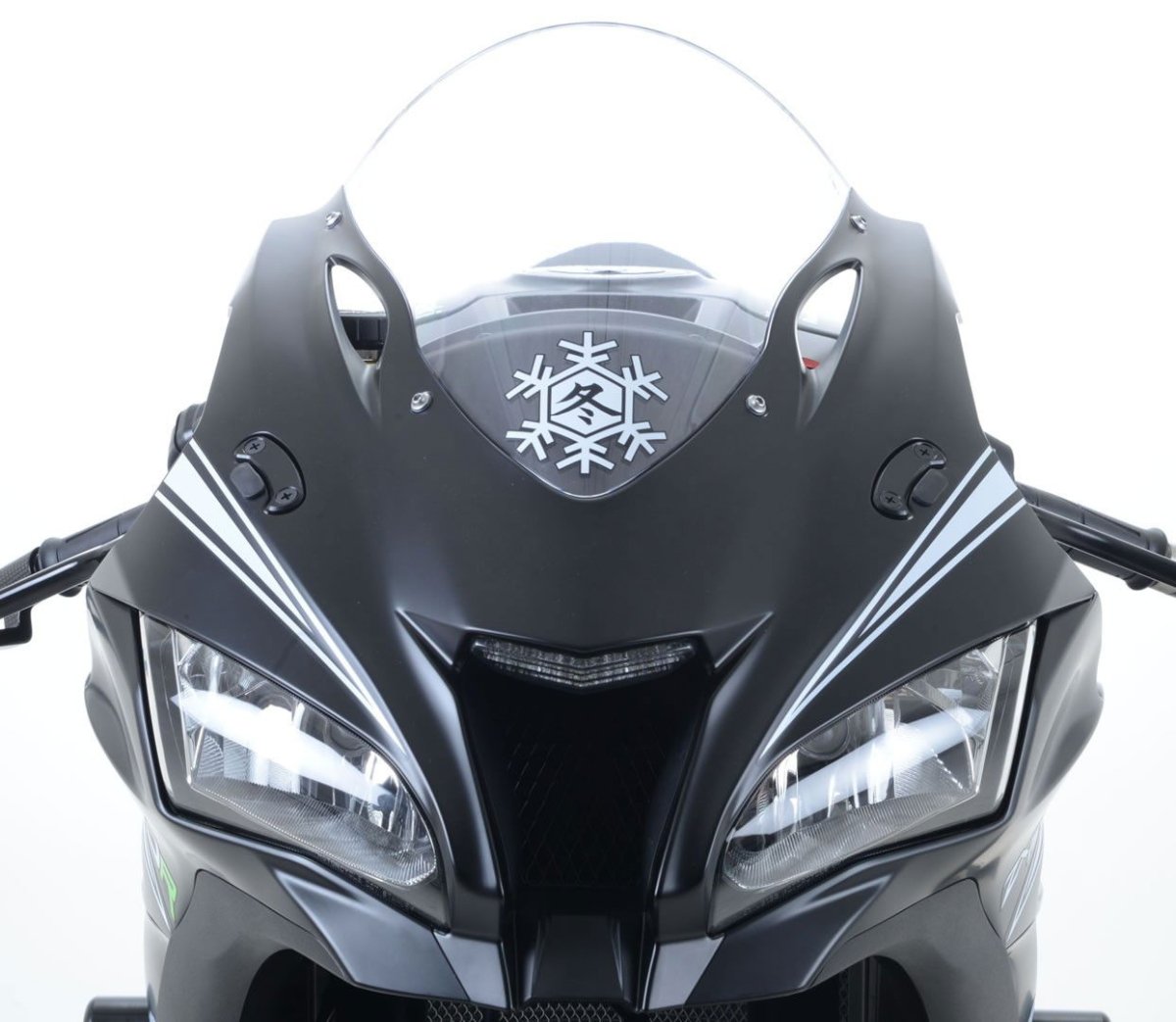 Placchette Coprifori Specchietti Kawasaki ZX10 R 16 15528 Rg MBP0024BK - ENDURRAD