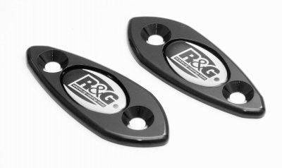 Placchette Coprifori Specchietti Kawasaki ZX6 R 2009 7288 Rg MBP0003BK - ENDURRAD