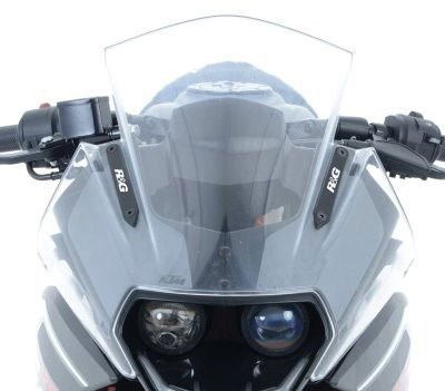 Placchette Coprifori Specchietti Ktm RC125 200 390 11907 Rg MBP0019BK - ENDURRAD