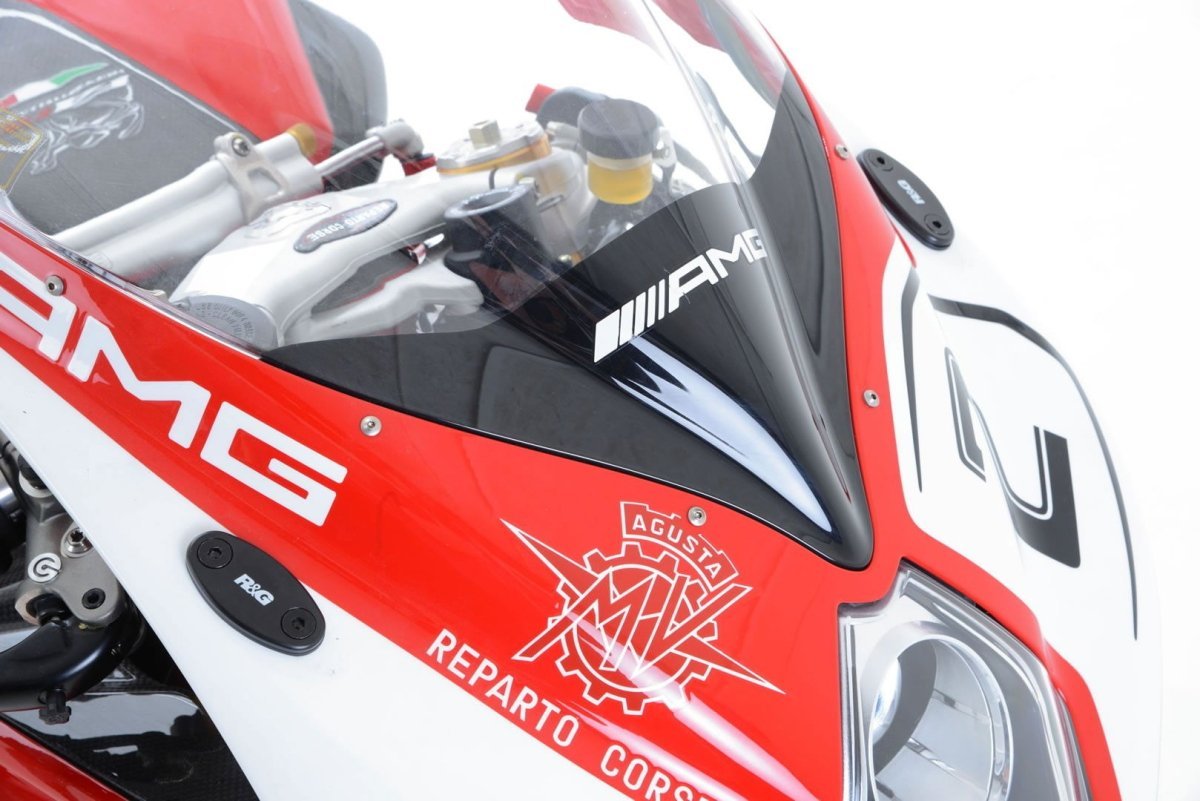 Placchette Coprifori Specchietti Mv Agusta F3 675 800 F4 1000R 13 F4RC 10435 Rg MBP0016BK - ENDURRAD