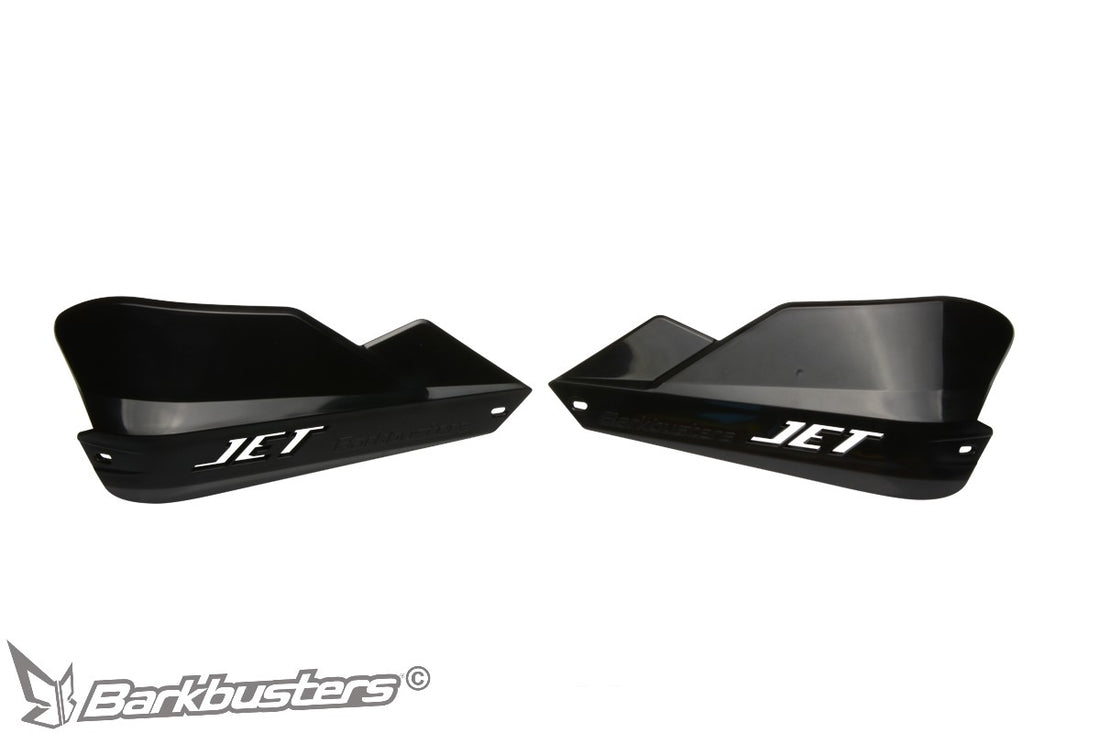 Plastiche paramani Barkbusters JET-003 nere, coppia destra e sinistra