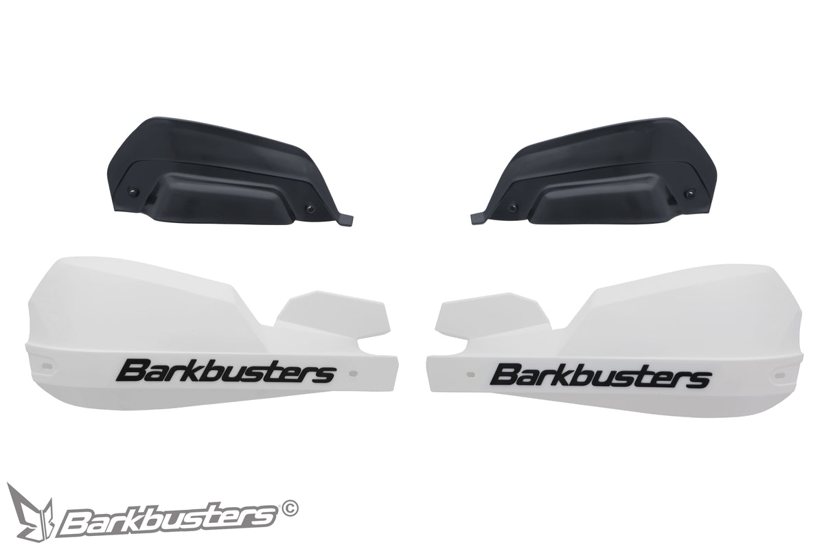 Plastiche paramani Barkbusters VPS-203 bianche con deflettori neri