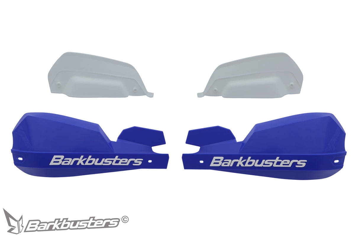 Plastiche paramani Barkbusters VPS-203 blu con deflettori bianchi