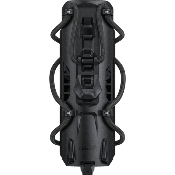 Motorcycle bottle holder for Ø 25 mm engine guard and top case, adjustable from 58 to 78 mm