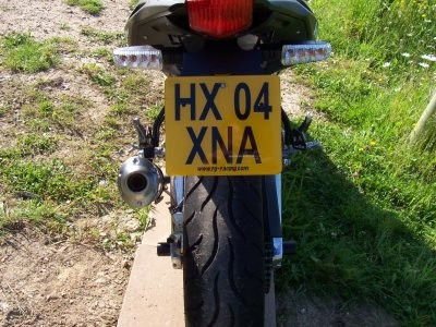 Portatarga Aprilia RS 125 '06 - (per anni '10 - utilizzabile solo con minifrecce) - ENDURRAD