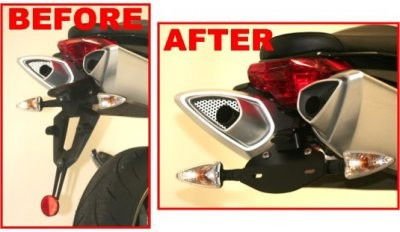 Portatarga Aprilia Shiver 750 900 5691 Rg LP0058BK - ENDURRAD