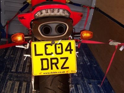 Portatarga Honda Cbr 600 Rr 03 06 Cbr 1000 Rr 04 07 5629 Rg LP0008BK - Endurrad