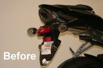 Portatarga Honda CBR600RR 07 12 5670 Rg LP0042BK - Endurrad