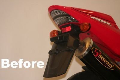 Portatarga Honda CBR954 02 03 5673 Rg LP0044BK - ENDURRAD