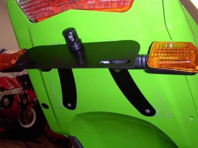 Portatarga Kawasaki ZX6 03 04 Z1000 Fino A 06 Z750 Fino A 06 5621 Rg LP0001BK - ENDURRAD