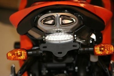 Portatarga Kawasaki ZX6 R 07 08 5676 Rg LP0047BK - ENDURRAD