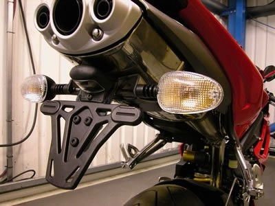 Portatarga Triumph 675 Daytona (Silenziatore Standard + Silenziatore Ovale Tipo Arrow) - ENDURRAD