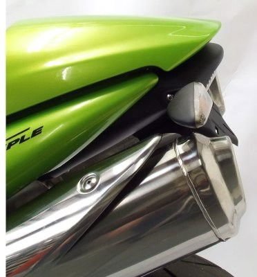 Portatarga Triumph Street Triple 07 12 Si Adatta A Tutti I Silenziatori 5688 Rg LP0056BK - ENDURRAD