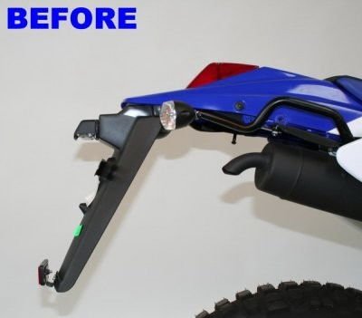 Portatarga Yamaha DT125R 07 7267 Rg LP0055BK - ENDURRAD