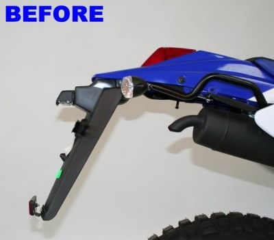 Portatarga Yamaha DT125R 07 7267 Rg LP0055BK - Endurrad