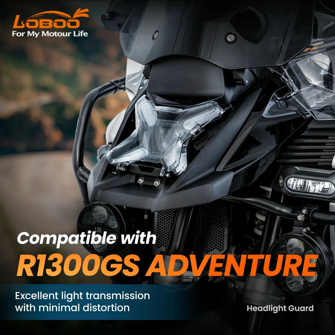 Headlight guard for BMW R 1300 GS Adventure - Endurrad.com