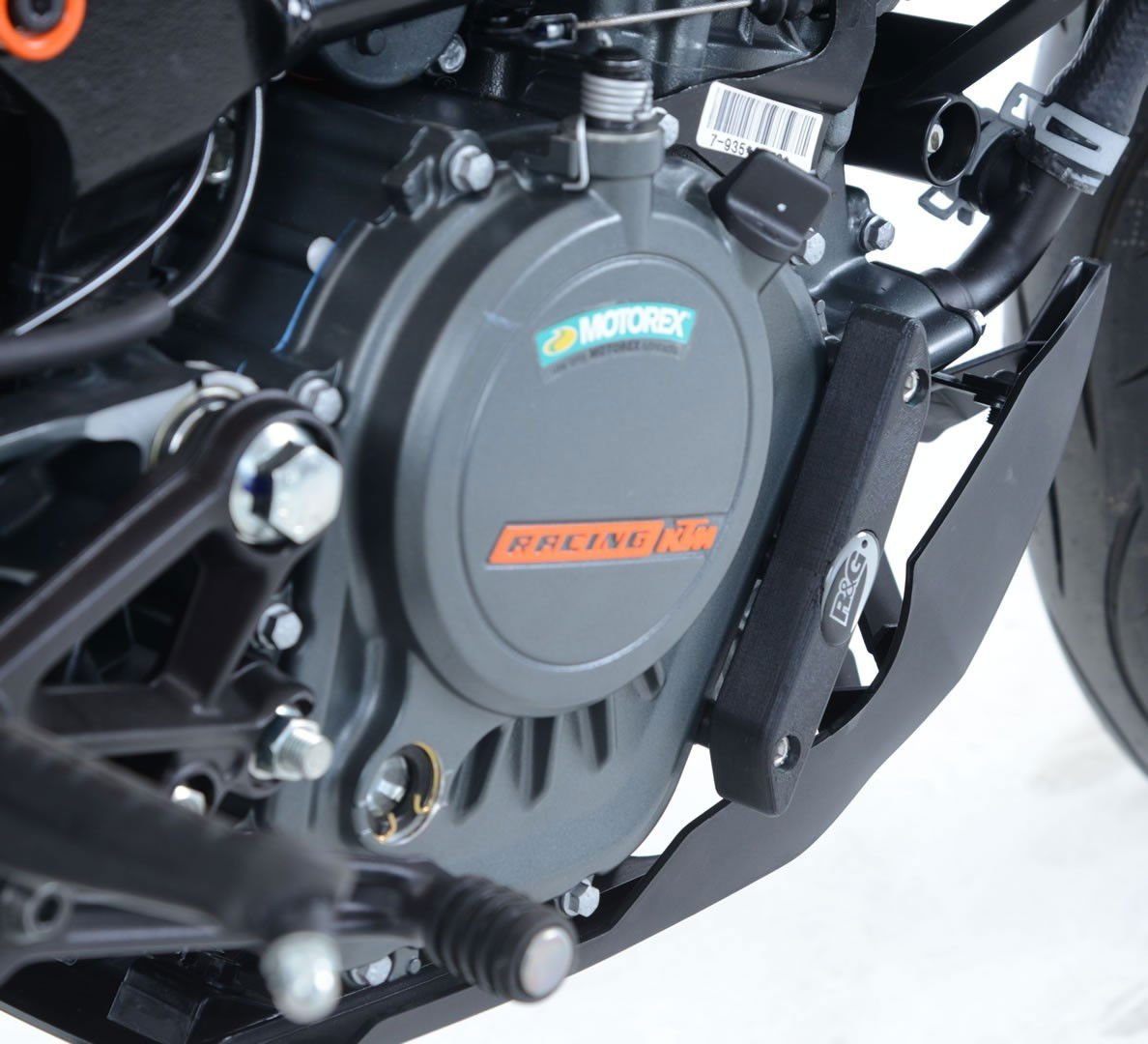 Protezione motore DX, KTM 125 Duke '17 - / RC 125 '17 - R&G - ENDURRAD