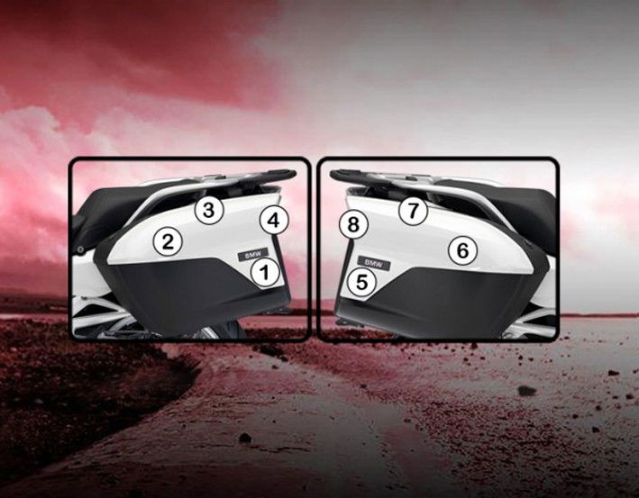 Protezione per valigie laterali per BMW R 1200 RT 2014 - 2018 - ENDURRAD