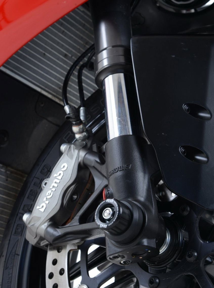 Protezioni Perno Forcella Anteriore Ducati 899 959 1199 1299 V4S 18 V4R 19 V2 Streetfighter V4 20 Tutti I Modelli Tipo 12281 Rg FP0171BK - ENDURRAD