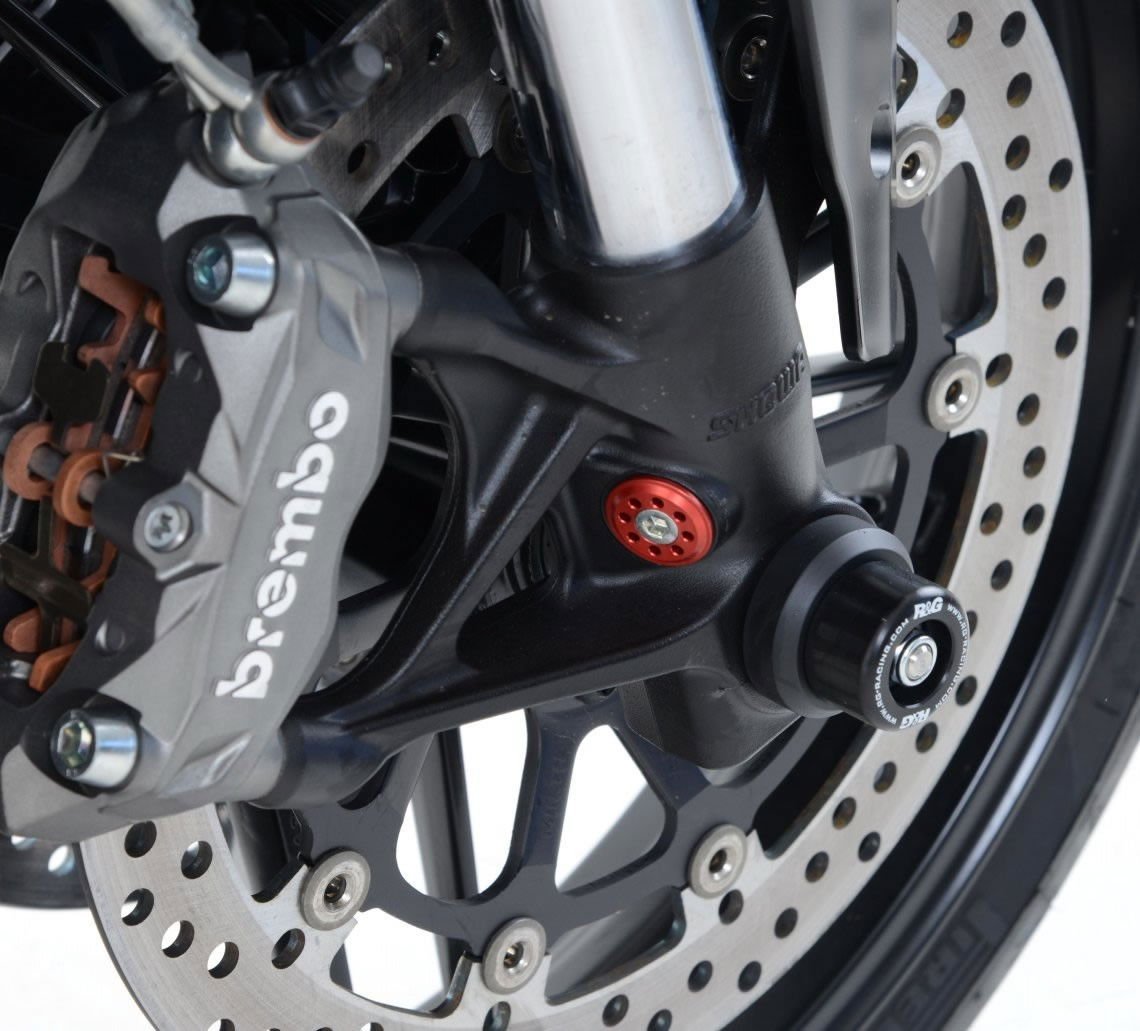 Protezioni Perno Forcella Anteriore Ducati 899 959 1199 1299 V4S 18 V4R 19 V2 Streetfighter V4 20 Tutti I Modelli Tipo 12281 Rg FP0171BK - ENDURRAD