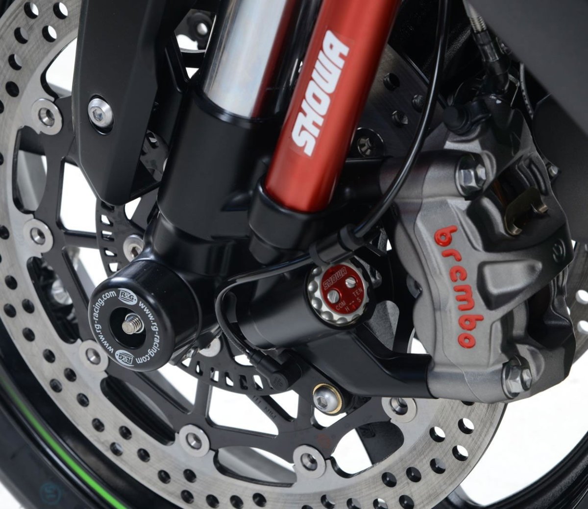 Protezioni Perno Forcella Anteriore Kawasaki ZX10 R 16 15505 Rg FP0182BK - ENDURRAD