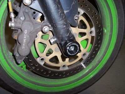 Protezioni Perno Forcella Anteriore Kawasaki ZX6 R 95 99 F1 G2 5477 Rg FP0048BK - ENDURRAD