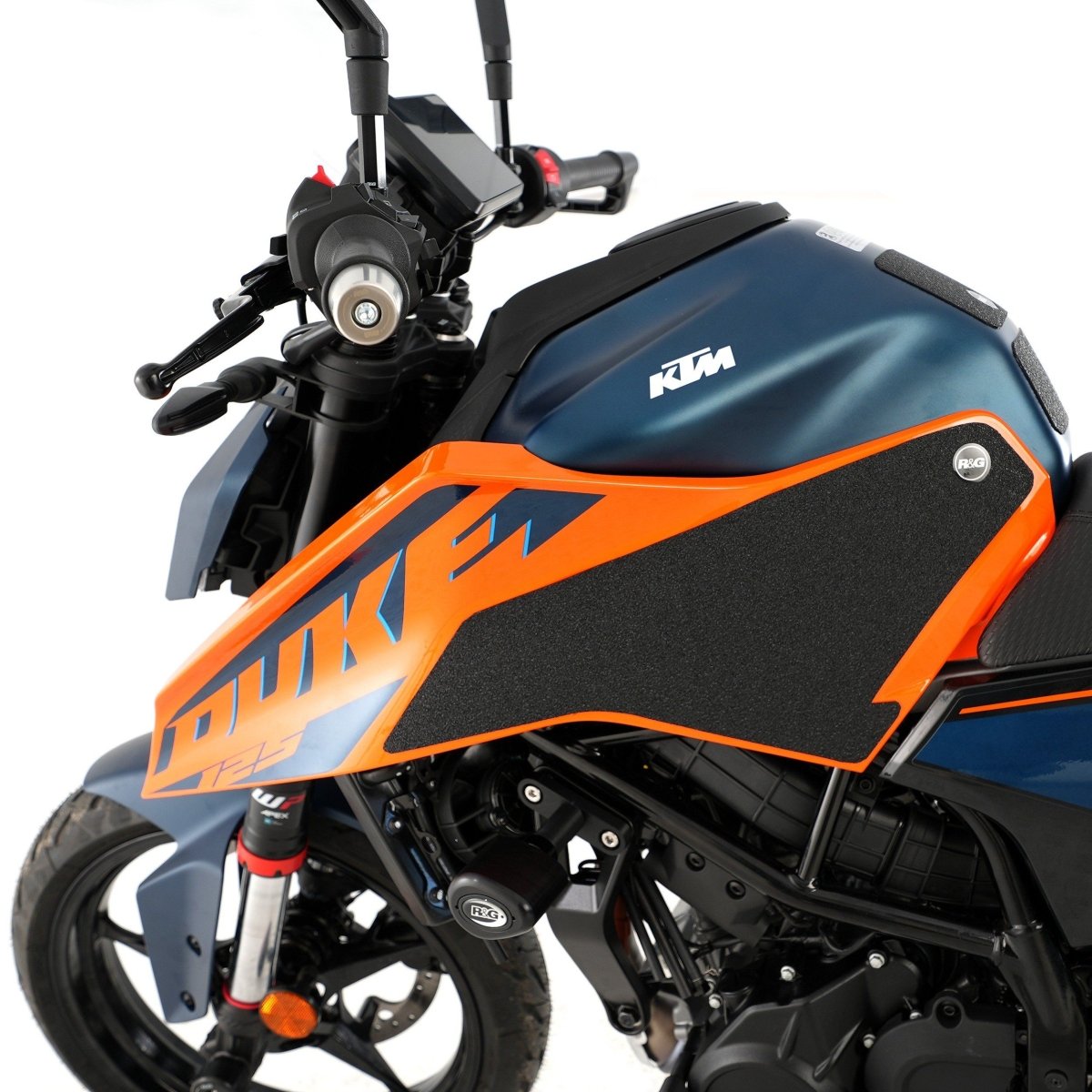 R G Racing Adesivi Anti Scivolo Serbatoio Kit Di 2 Pz Colore Nero Per Ktm 125 250 390 Duke 24 92572 Rg EZRG521CL - ENDURRAD