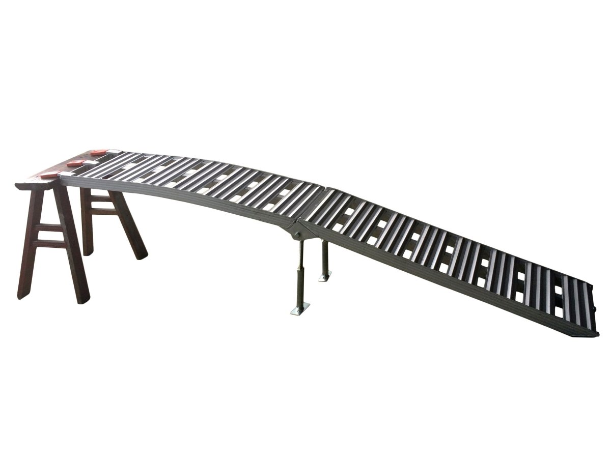 Rampa carico moto - quad in alluminio c/piedini di rinforzo 2250x280x50mm kg.500 max - ENDURRAD