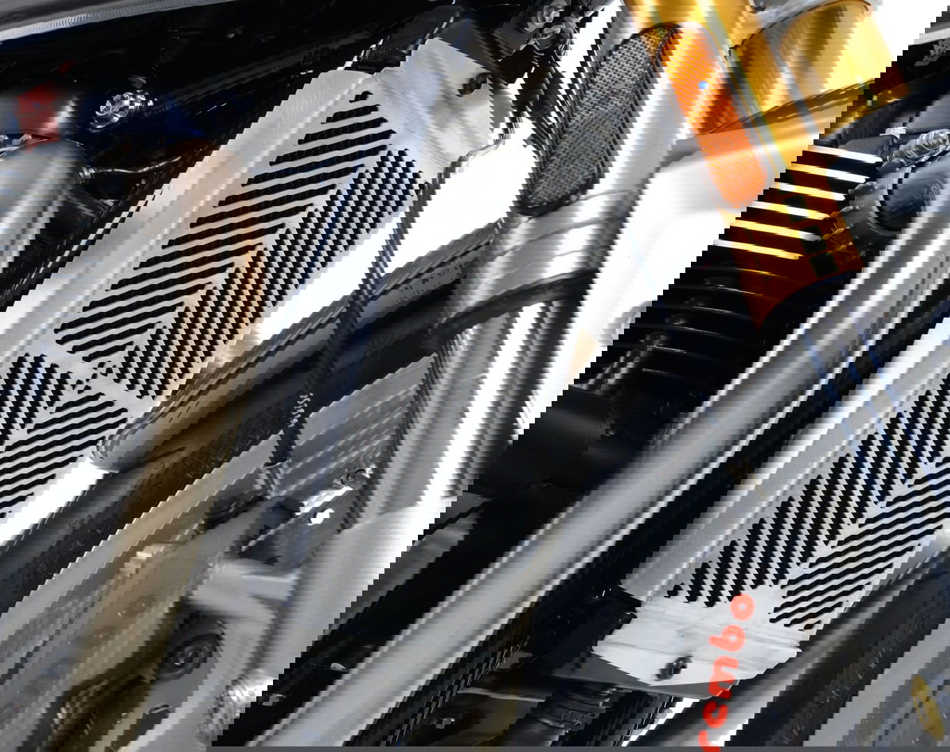 Retina Protezione Radiatore Acciaio Inox Triumph Thruxton 1200 1200R Speed Twin 19 Street Twin 900 T120 Bonneville St 17398 Rg SRG0047SS - Endurrad