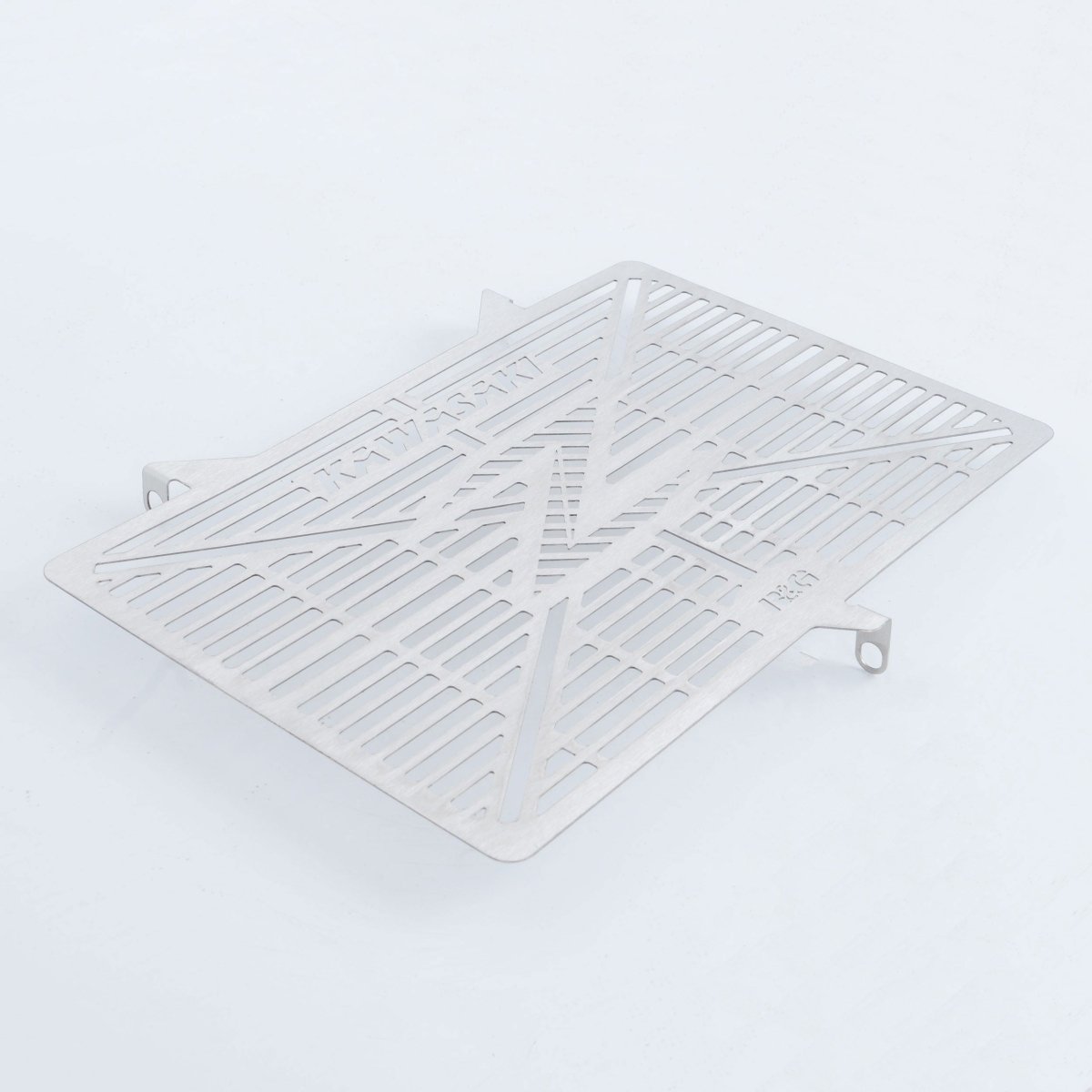 Retina Protezione Radiatore C Logo Acciaio Inox Kawasaki Z750 07 Z750R Z800 Z1000 10 Z1000SX Versys 1000 12 65509 Rg BRG0003SS - ENDURRAD