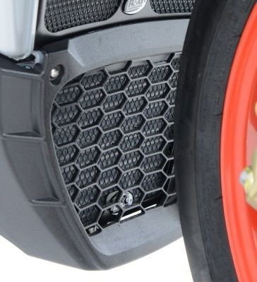 Retina Protezione Radiatore Olio Aprilia V4 Tuono 1100 15 RSV4RR 15 RSV4RF RSV4 1100 Factory 19 12864 Rg OCG0025BK - ENDURRAD