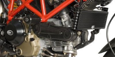 Retina Protezione Radiatore Olio Ducati Hypermotard 1100 Evo And Evo Sp Not Std 1100 5755 Rg OCG0007BK - ENDURRAD