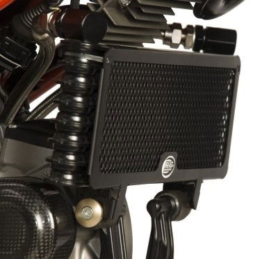 Retina Protezione Radiatore Olio Ducati Hypermotard 1100 Evo And Evo Sp Not Std 1100 5755 Rg OCG0007BK - Endurrad