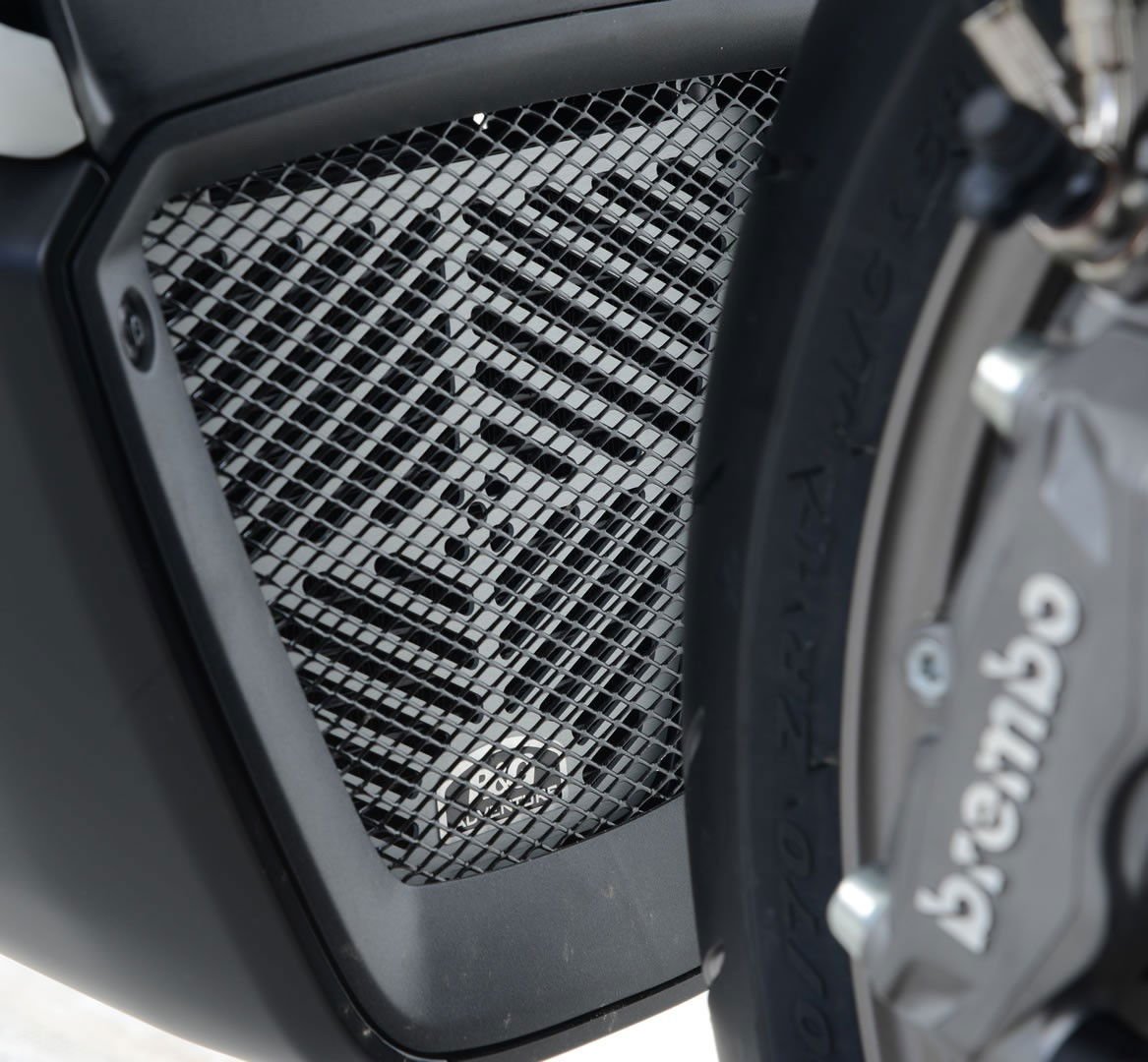 Retina protezione radiatore olio, Ducati X - Diavel - X - Diavel S - colore alluminio satinato - ENDURRAD