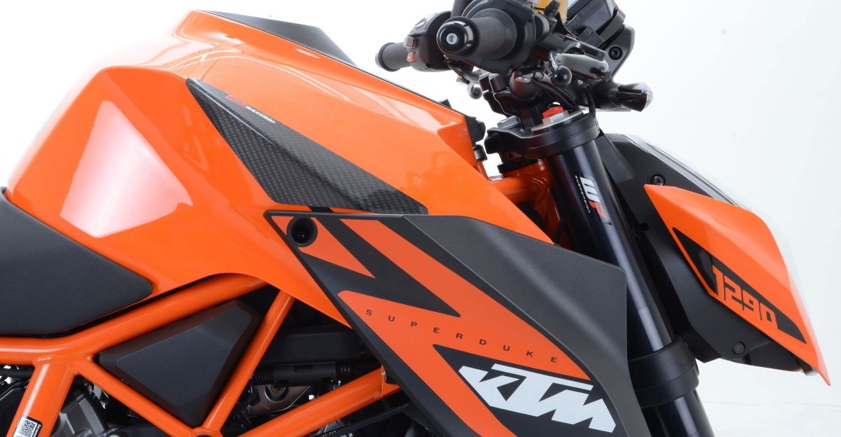 Sliders serbatoio in carbonio, KTM 1290 Superduke - Super Duke R fino 2019 - finitura lucida - ENDURRAD