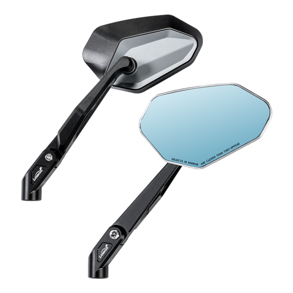 Specchietti retrovisori pieghevoli per moto, coppia destro e sinistro — RM02