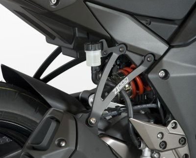 Staffa Supporto Scarico Coppia Kawasaki Z1000 10 Z1000R 17 Z1000SX Fino A 13 7204 Rg EH0054BK - ENDURRAD