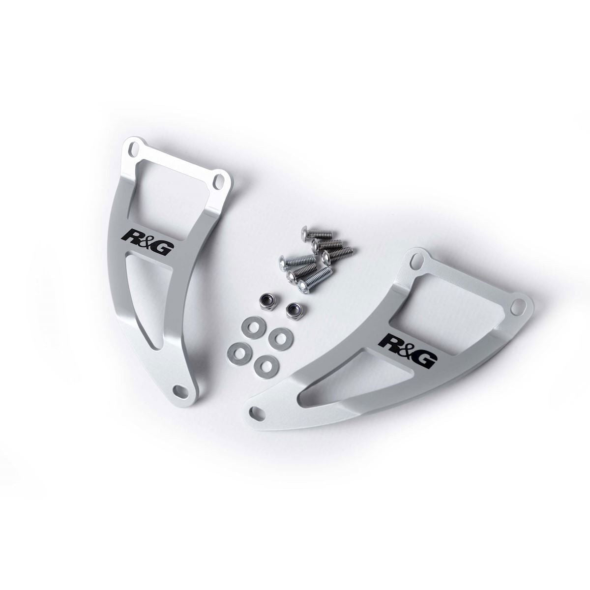 Staffa Supporto Scarico Suzuki SV1000 Coppia Color Alluminio 5173 Rg EH0027SI - Endurrad