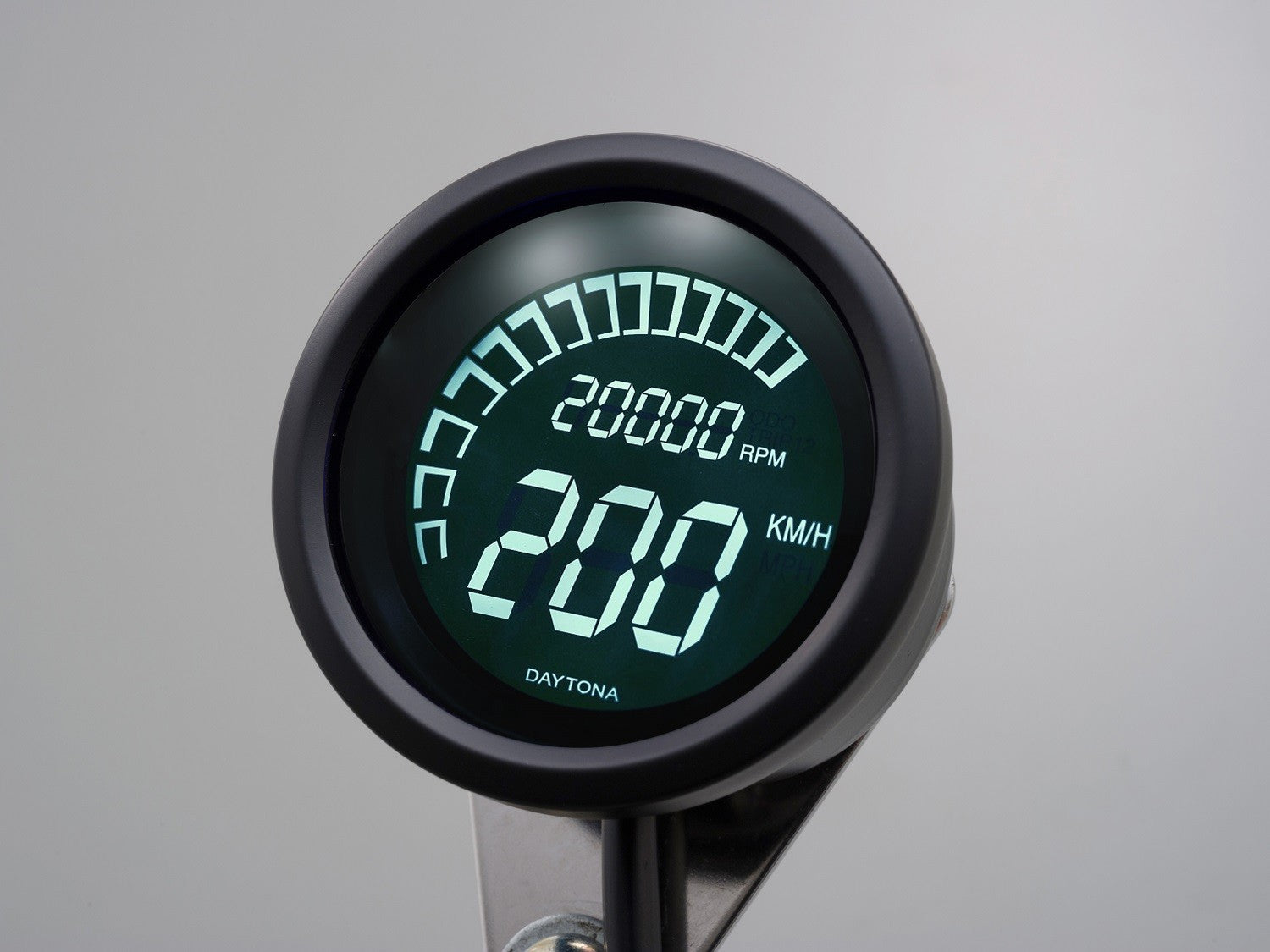Strumento round DIGITAL VELONA con staffa, nero, E-MARKED
