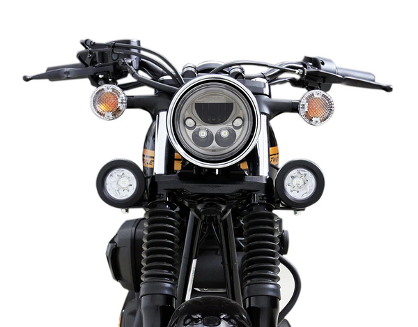 Mount for replacing the original headlight with the M5 headlight on Yamaha