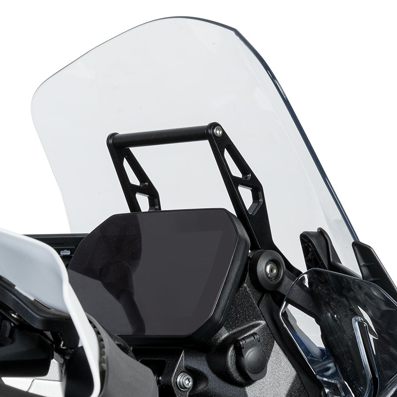 Il supporto navigatore visto dalla posizione di guida della BMW R 1300 GS