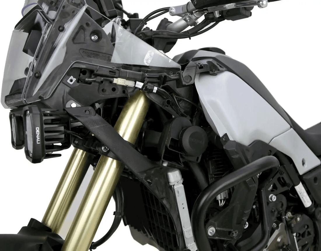 Supporto per clacson SoundBomb DENALI montato sulla Yamaha Ténéré 700 – vista 2