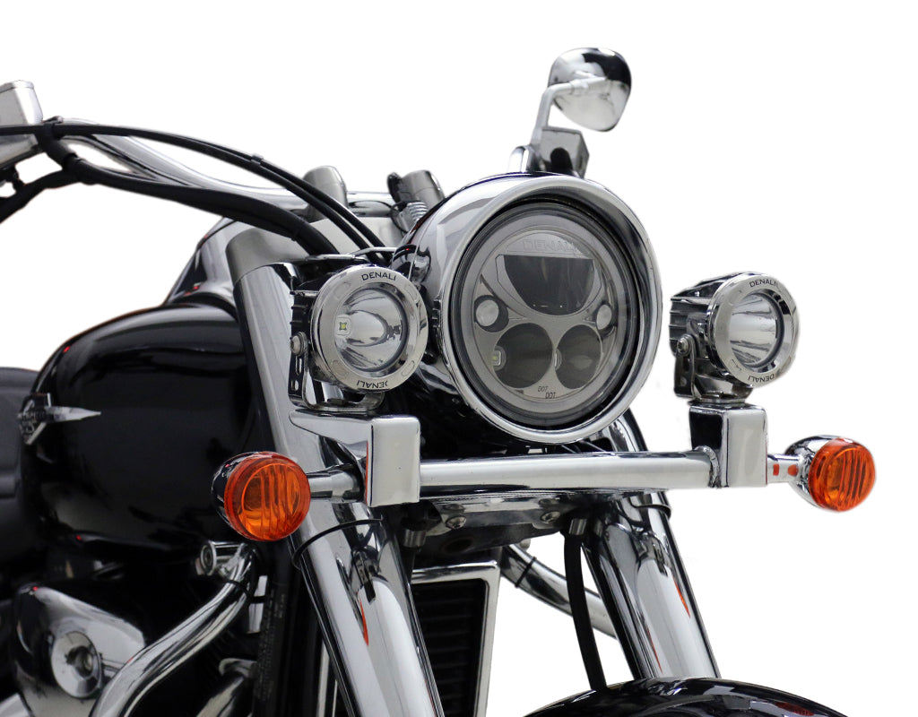 Faro M7 DENALI montato su una Suzuki Boulevard