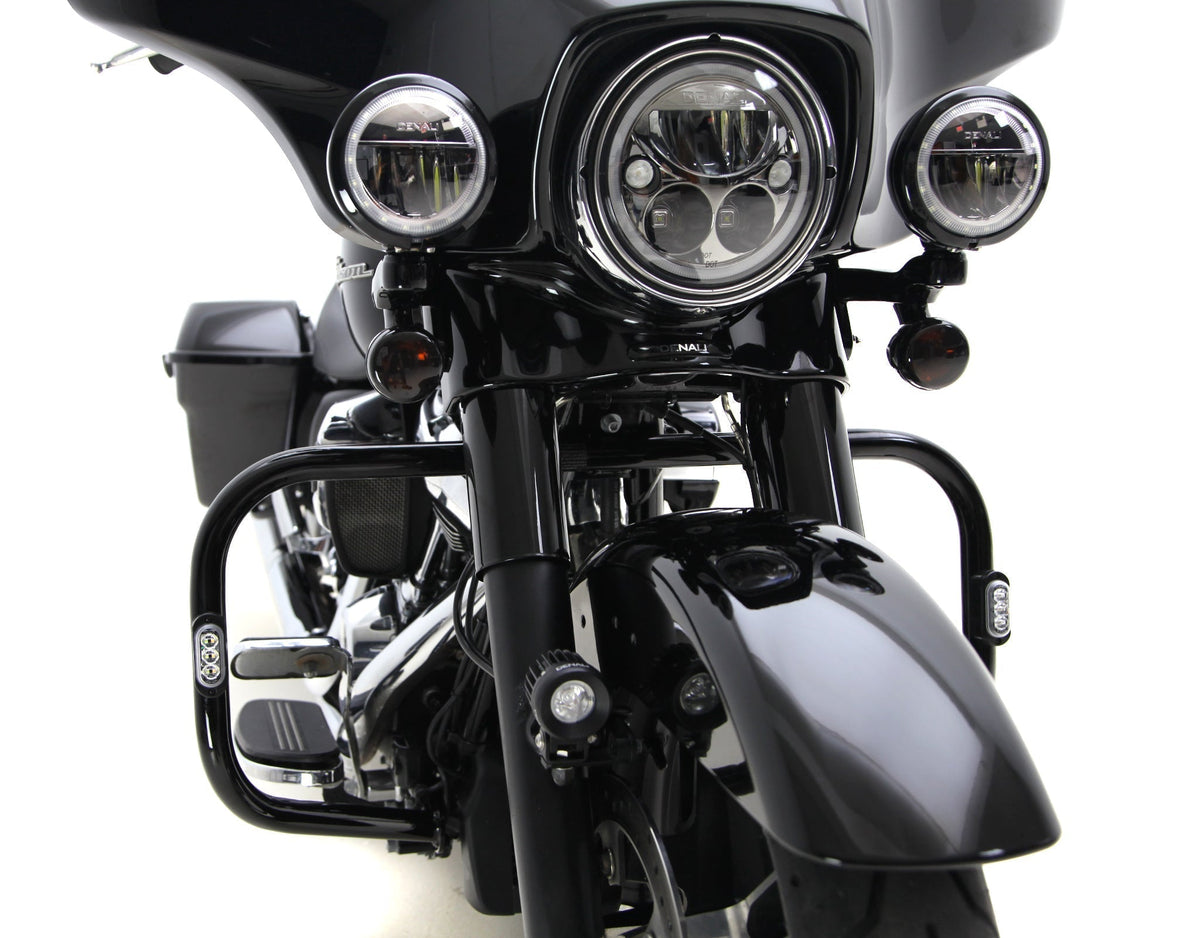 Pod T3 montati sul paramotore di una Harley-Davidson