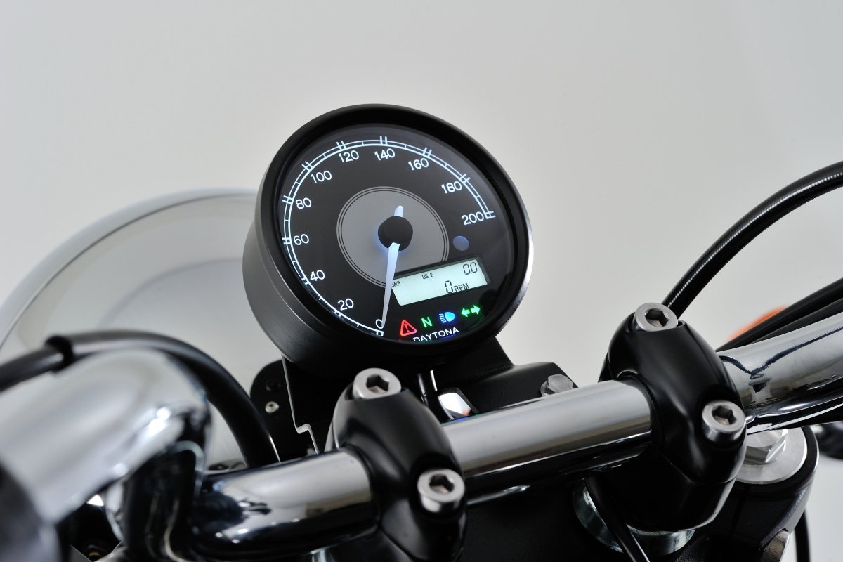 Tachimetro analogico elettronico VELONA diam.80 140KMH, + RPM in LCD, E - MARKED - ENDURRAD
